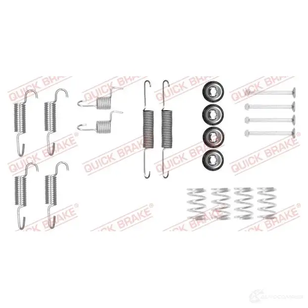 Ремкомплект колодок ручника QUICK BRAKE 1437696972 XUAD P 1050025