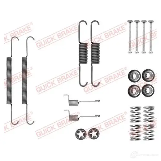 Ремкомплект колодок ручника QUICK BRAKE 1050037 1437696996 5ZN4 WO2