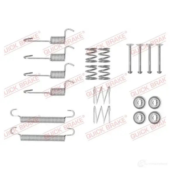 Ремкомплект колодок ручника QUICK BRAKE 1050008 1437697487 7HM1 0F