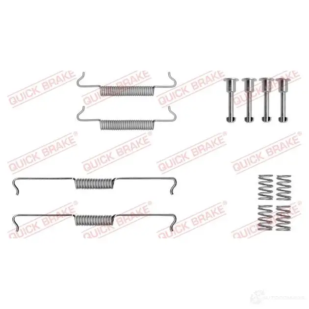 Ремкомплект колодок ручника QUICK BRAKE 1437697493 JMCZ NA 1050041