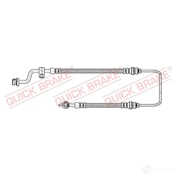 Тормозной шланг QUICK BRAKE 5OZJ7A R 1437702265 50890