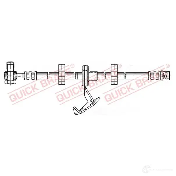 Тормозной шланг QUICK BRAKE N8 XX3 1437702298 59987x изображение 0