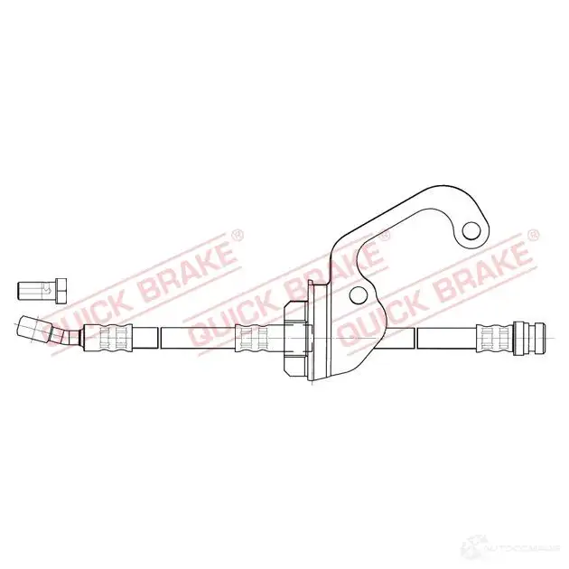 Тормозной шланг QUICK BRAKE 1437702329 1LL V0BK 50839x изображение 0