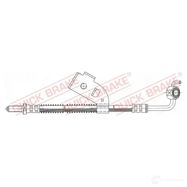 Тормозной шланг QUICK BRAKE 1437702753 Y98QL B 70902