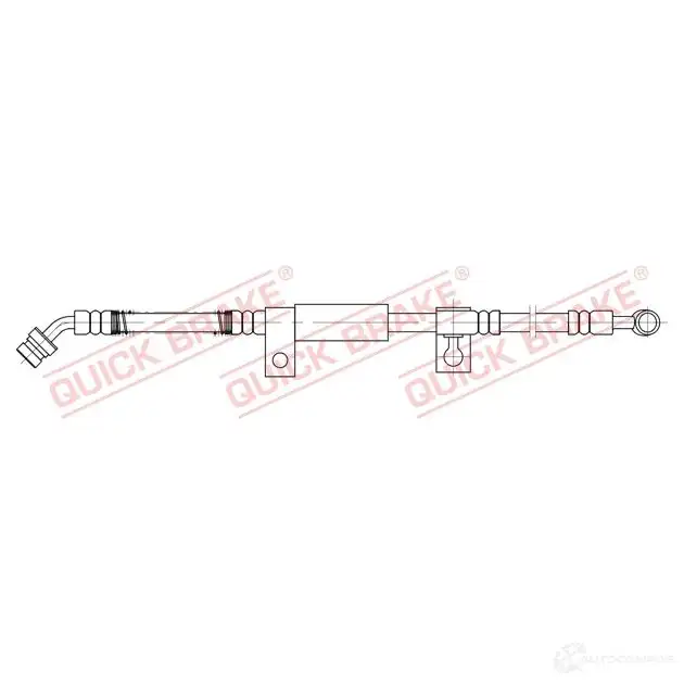 Тормозной шланг QUICK BRAKE 58827 1437702905 SSW0 FJT изображение 0