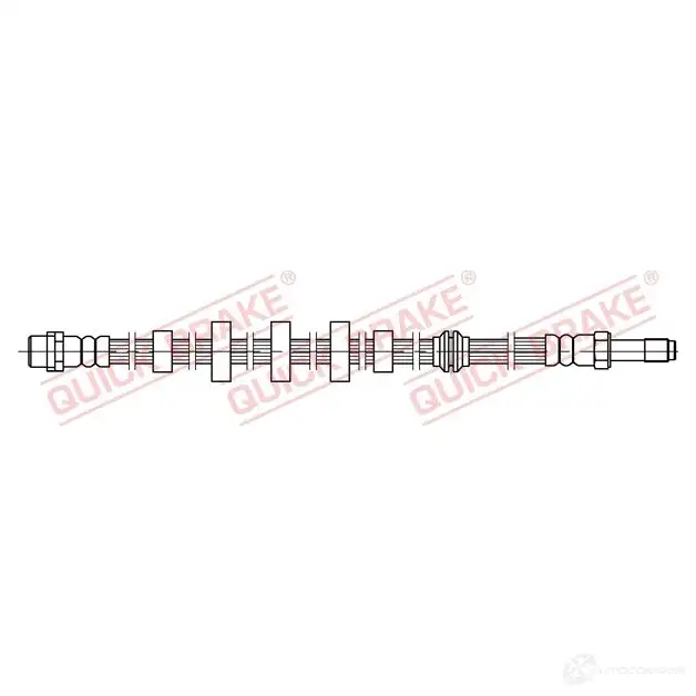 Тормозной шланг QUICK BRAKE UVEB0 B 32208 1437698517