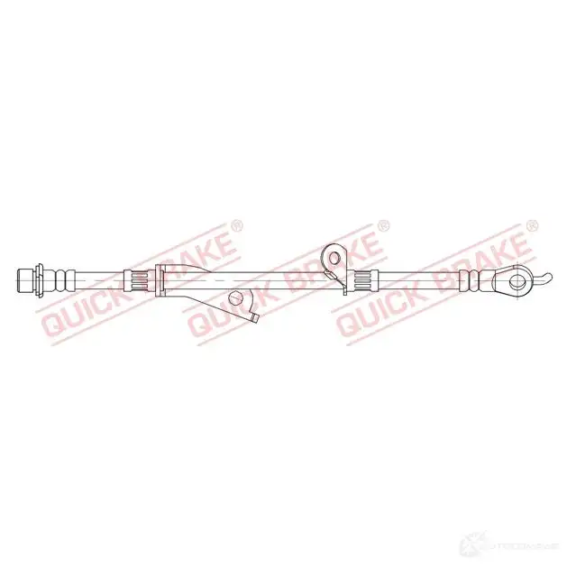 Тормозной шланг QUICK BRAKE 58860 1437703370 40G FP
