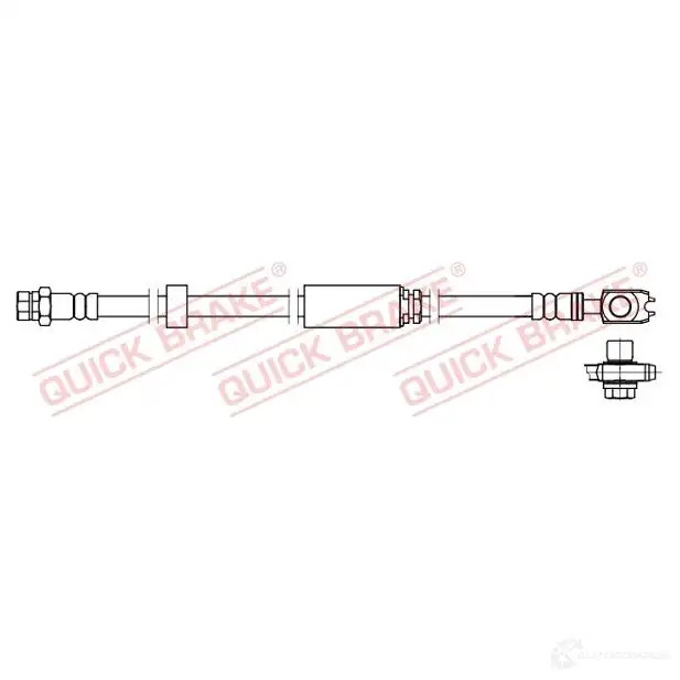 Тормозной шланг QUICK BRAKE FMC4 F 58871x 1437703429 изображение 0