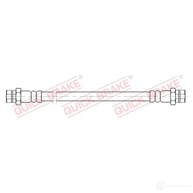 Тормозной шланг QUICK BRAKE OWA MM 25091 1437698524 изображение 0