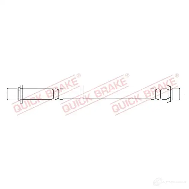 Тормозной шланг QUICK BRAKE Z NMZZQD 25080 1437699214