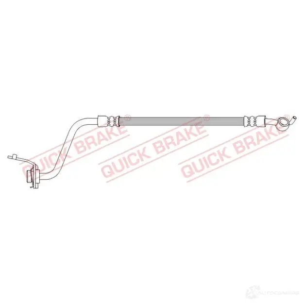 Тормозной шланг QUICK BRAKE 1437700230 3XM9 ZO 50738