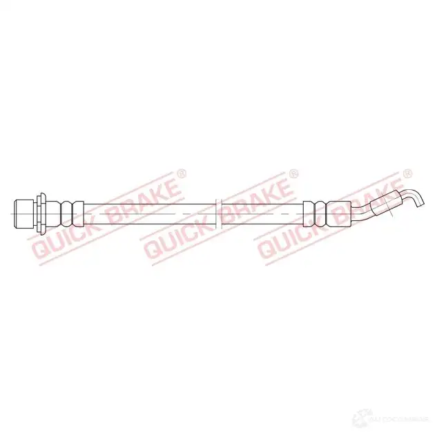 Тормозной шланг QUICK BRAKE WUO7QJ 4 58001 1437698952