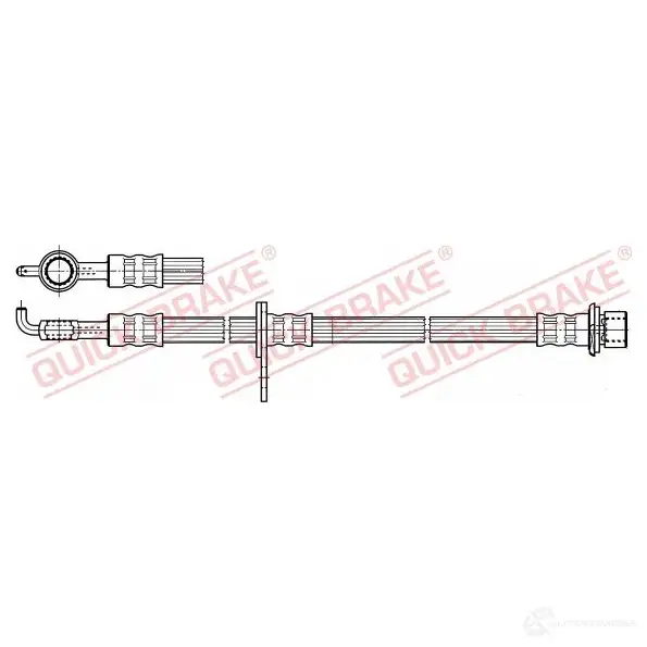 Тормозной шланг QUICK BRAKE U8I6D F 59962 1437699386