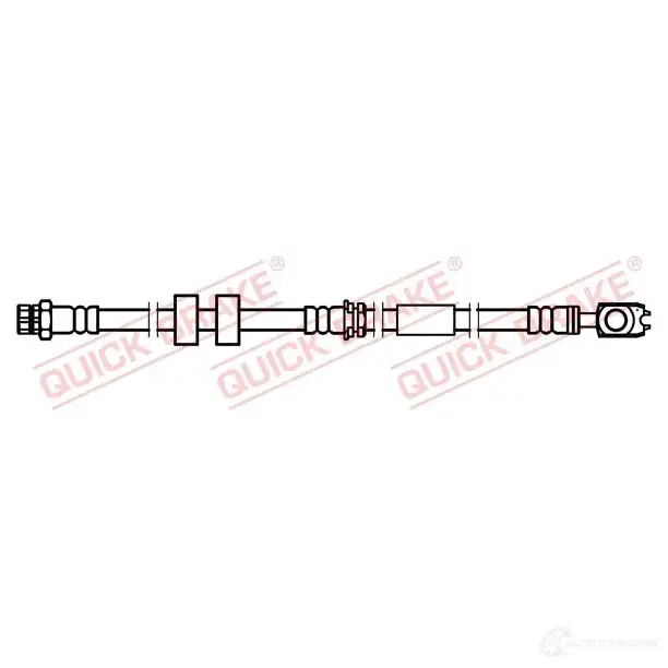 Тормозной шланг QUICK BRAKE 50752x O 4B53 1437699609