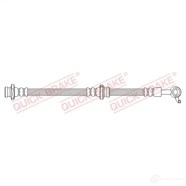 Тормозной шланг QUICK BRAKE 50747 1437706337 WD0PK5 F