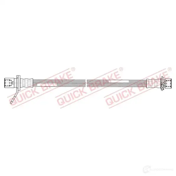Тормозной шланг QUICK BRAKE 1437706070 27091 THU2 LT