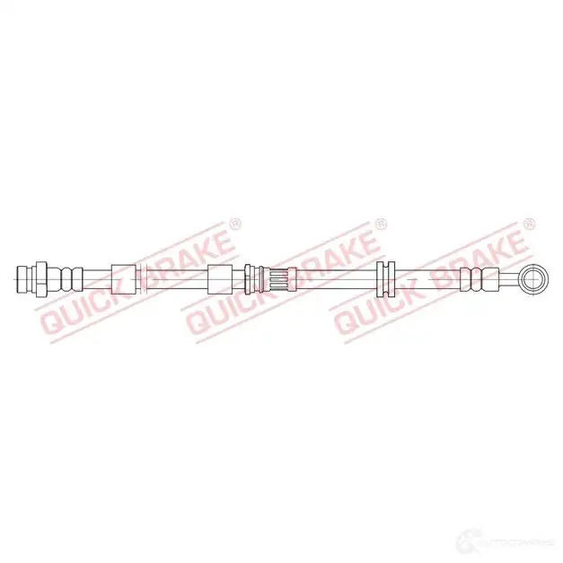 Тормозной шланг QUICK BRAKE 1437705788 58891 LF C8CAR