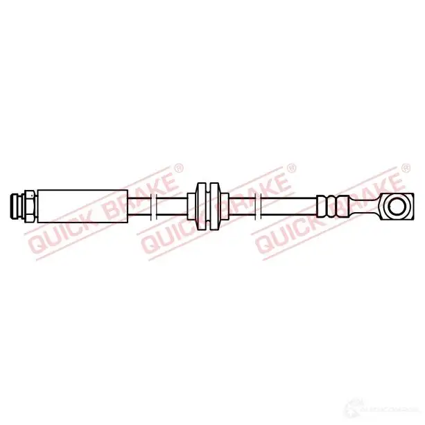 Тормозной шланг QUICK BRAKE 5QGMR 2 1437706849 50756x