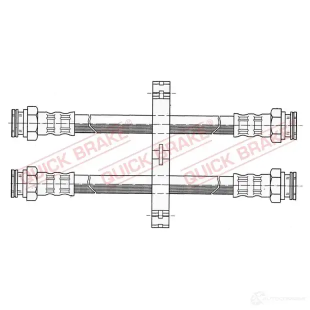 Тормозной шланг QUICK BRAKE 22107 3 VHJZ 1437706838 изображение 0