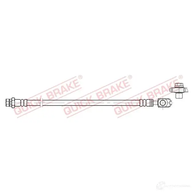 Тормозной шланг QUICK BRAKE H SAS4Z 59802x 1437706843
