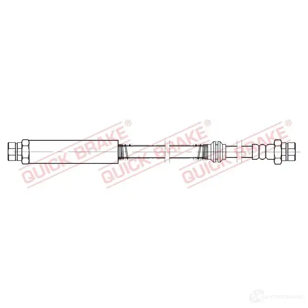 Тормозной шланг QUICK BRAKE 1437706938 QA2IB L 22934