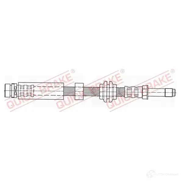 Тормозной шланг QUICK BRAKE W2A4Y X 32942 1437706955 изображение 0