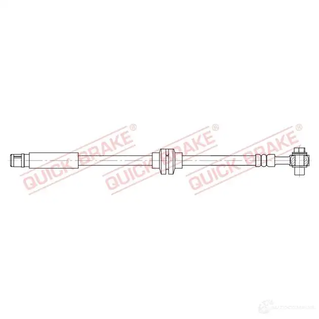 Тормозной шланг QUICK BRAKE 1437706553 50202x 6Y5VMY D