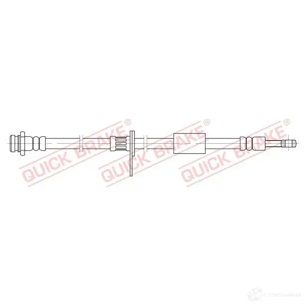 Тормозной шланг QUICK BRAKE 1437706323 58850 SLJ0L SG изображение 0