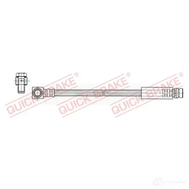 Тормозной шланг QUICK BRAKE 50309x U1 EA3 1437706685 изображение 0