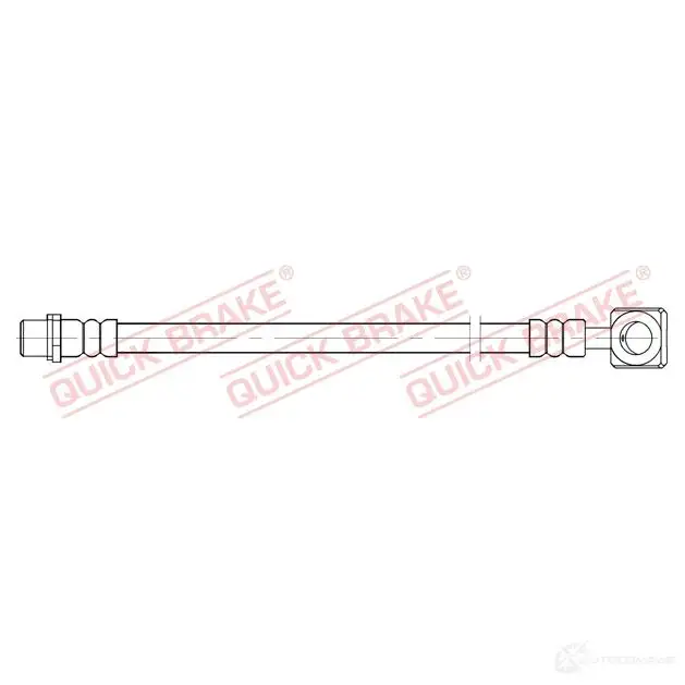 Тормозной шланг QUICK BRAKE 58010 P5 AB7 1437706336 изображение 0