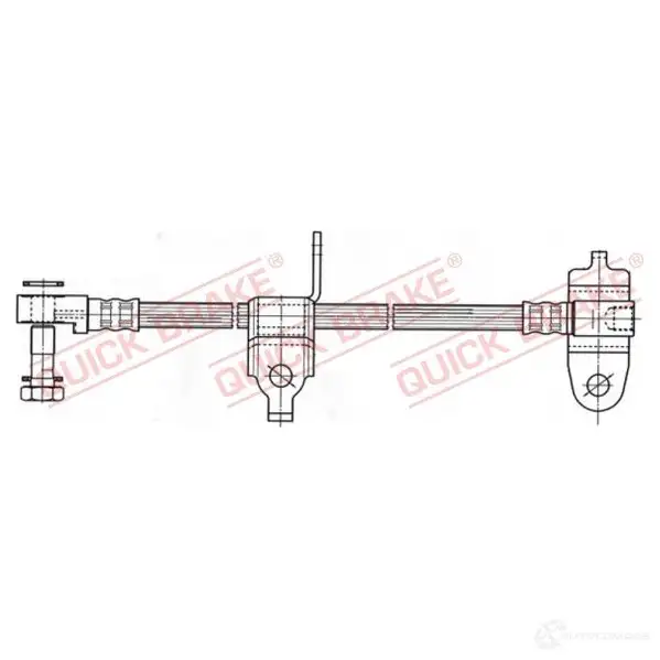Тормозной шланг QUICK BRAKE Z BOK90 1437700500 59976x