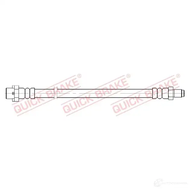 Тормозной шланг QUICK BRAKE 3UU8S ER 37044 1437700999
