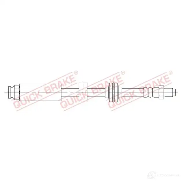 Тормозной шланг QUICK BRAKE 5 MLY4 1437705174 32823