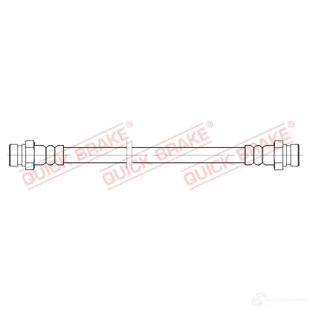 Тормозной шланг QUICK BRAKE 1437701751 5 MN1G 25086 изображение 0
