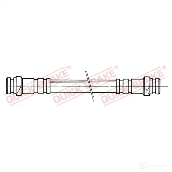 Тормозной шланг QUICK BRAKE 1437702022 S82FW4 B 22007 изображение 0