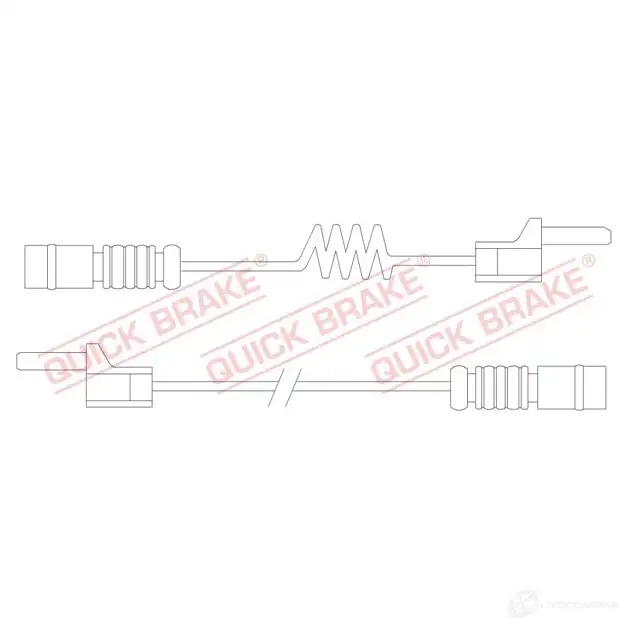 Датчик износа тормозных колодок QUICK BRAKE 1437700875 ws0169a B6 84AYA изображение 0