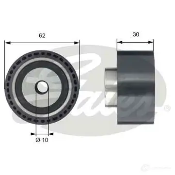 Обводной ролик ремня ГРМ GATES 5414465063923 t42198 412650 X NEQ8NJ изображение 0