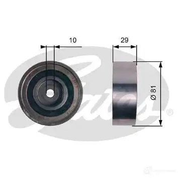 Обводной ролик ремня ГРМ GATES 5414465065057 412670 t42305 XWNBJ3 G изображение 0