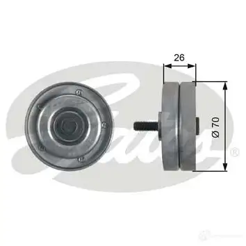 Обводной ролик приводного ремня GATES 5414465120848 B NLAOF 411587 t36466 изображение 0