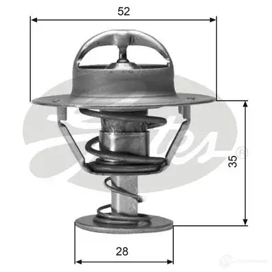 Термостат ож GATES th04382g1 412897 5412571987652 E PBMV изображение 0