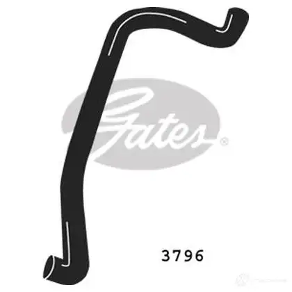 Патрубок радиатора, шланг GATES 0OS QFLF 5414465103049 405238 3796