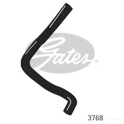 Патрубок радиатора, шланг GATES EZEO FG2 405210 3768 5414465023934