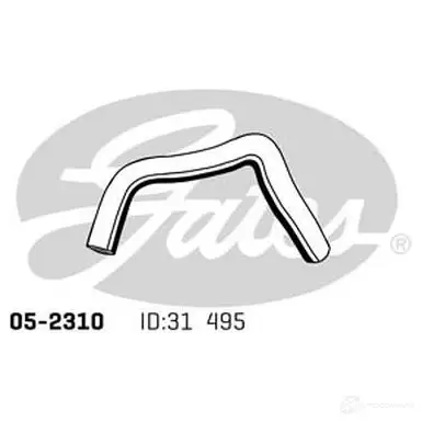 Патрубок радиатора, шланг GATES 1272204050 9314693577840 052310 I7 RXY