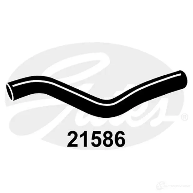 Патрубок радиатора, шланг GATES 21586 805PPN V 404680 5414465601705
