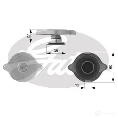 Крышка расширительного бачка GATES rc225 5414465640148 6043710 K9ZL NEQ