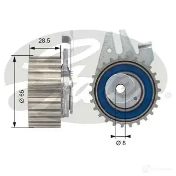 Натяжной ролик ГРМ GATES 412718 t43044 2301L 4 5414465247842 изображение 0