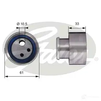 Натяжной ролик ГРМ GATES t41119 E EPAP0 412367 5414465309342 изображение 0