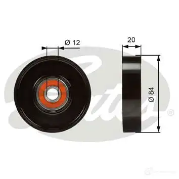Натяжной ролик приводного ремня GATES t36321 LWC2 16 411484 5414465967146 изображение 0