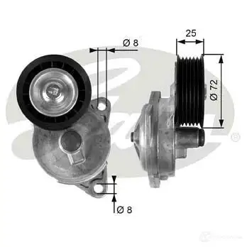Натяжной ролик приводного ремня GATES t38188 411782 D43K1 Z 5414465209253 изображение 0