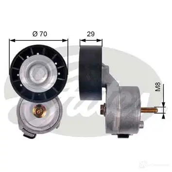 Натяжной ролик приводного ремня GATES 412130 t39139 63I U9W 5414465998423